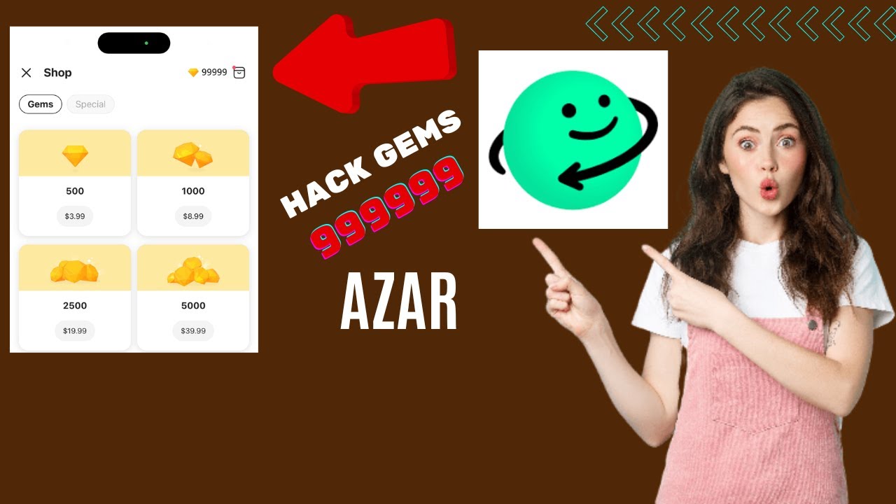 Azar Free Gems in 2024 ✔️ Azar Get Unlimited Gems (Great Tip) Android/iOS
