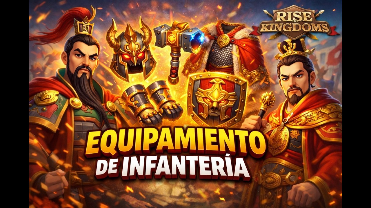 Asi DEBES tener tu Equipamiento de INFANTERIA en Rise of Kingdoms