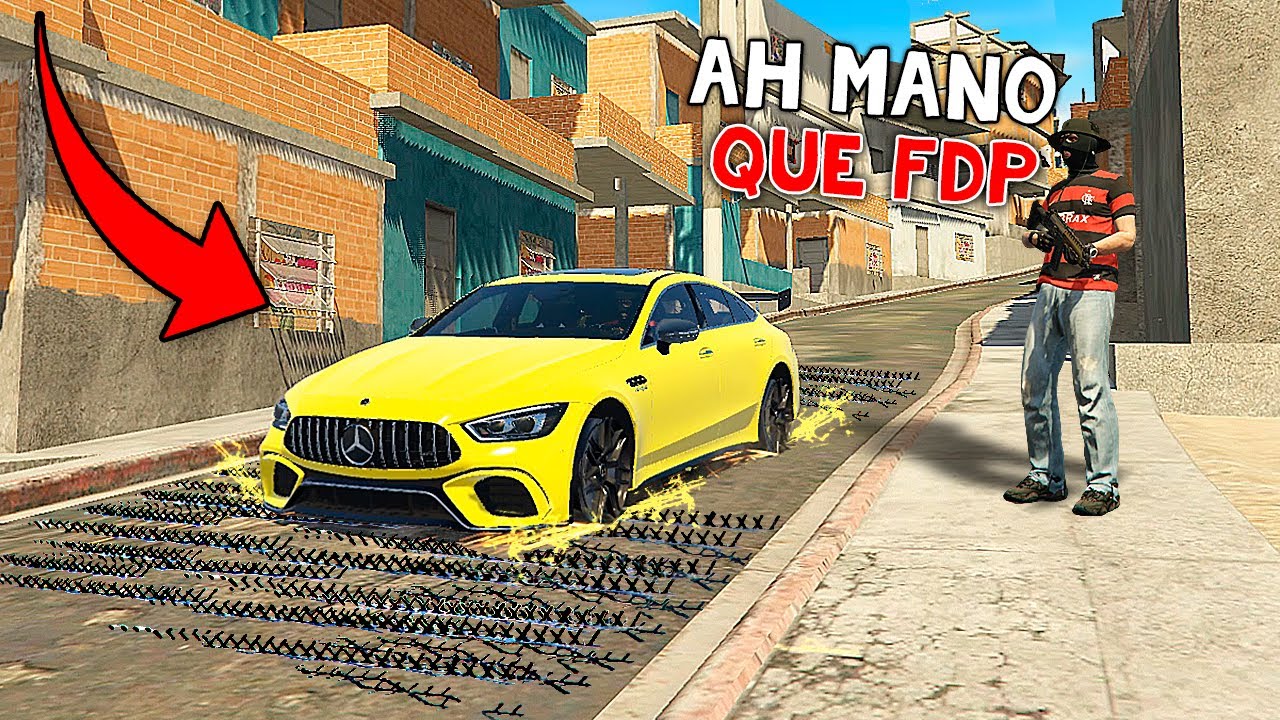 COLOQUEI ESPINHOS na FAVELA do GTA RP