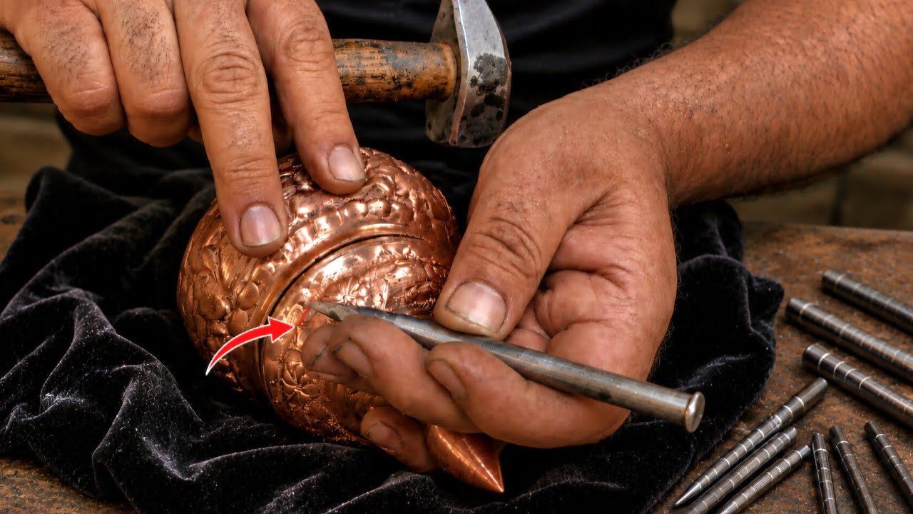 Copper Engraving Craftsmanship ⚒️ | The Lost Skill Modern Men Respect