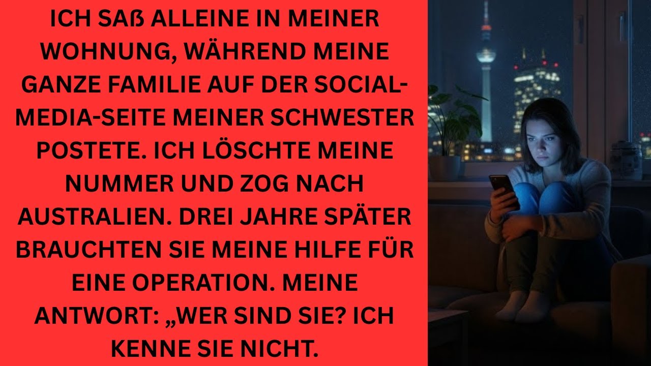 Sie vergaßen meinen 30., feierten meine Schwester; in jener Nacht verließ ich das Land.