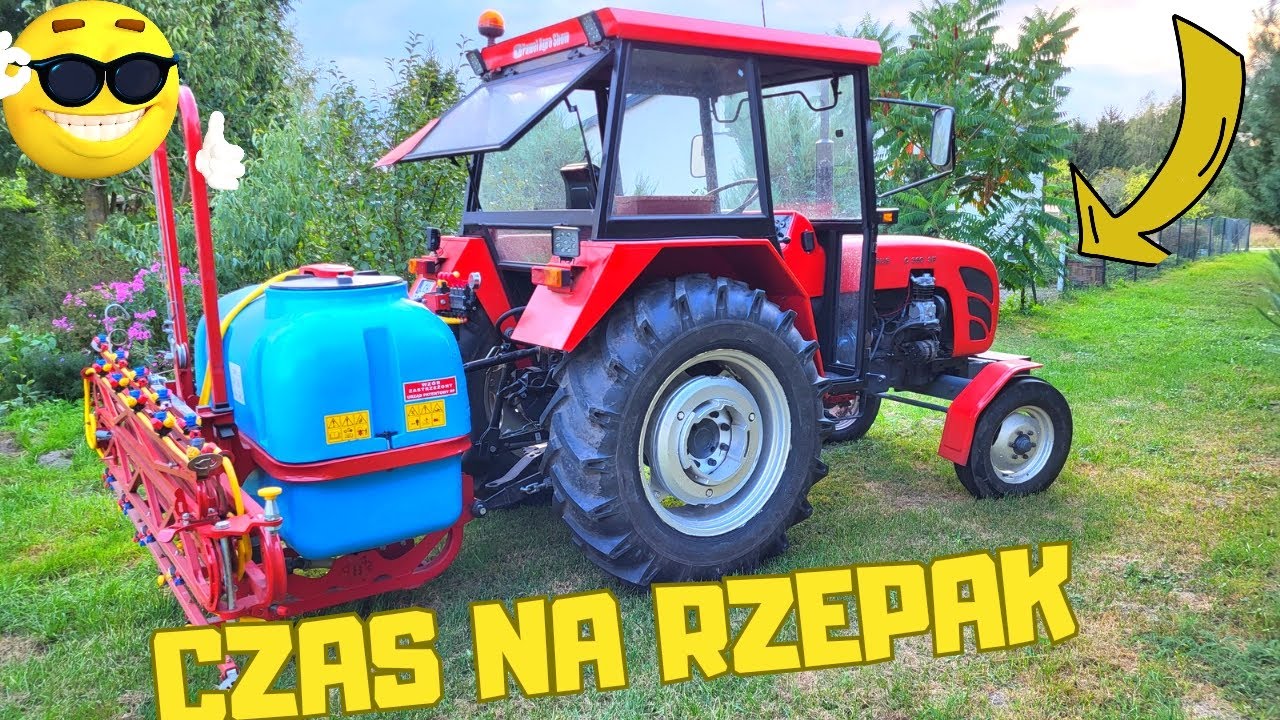 Zabieg w Rzepaku na Jednoliścienne chwasty Ursus c360 3p Opryski 2023