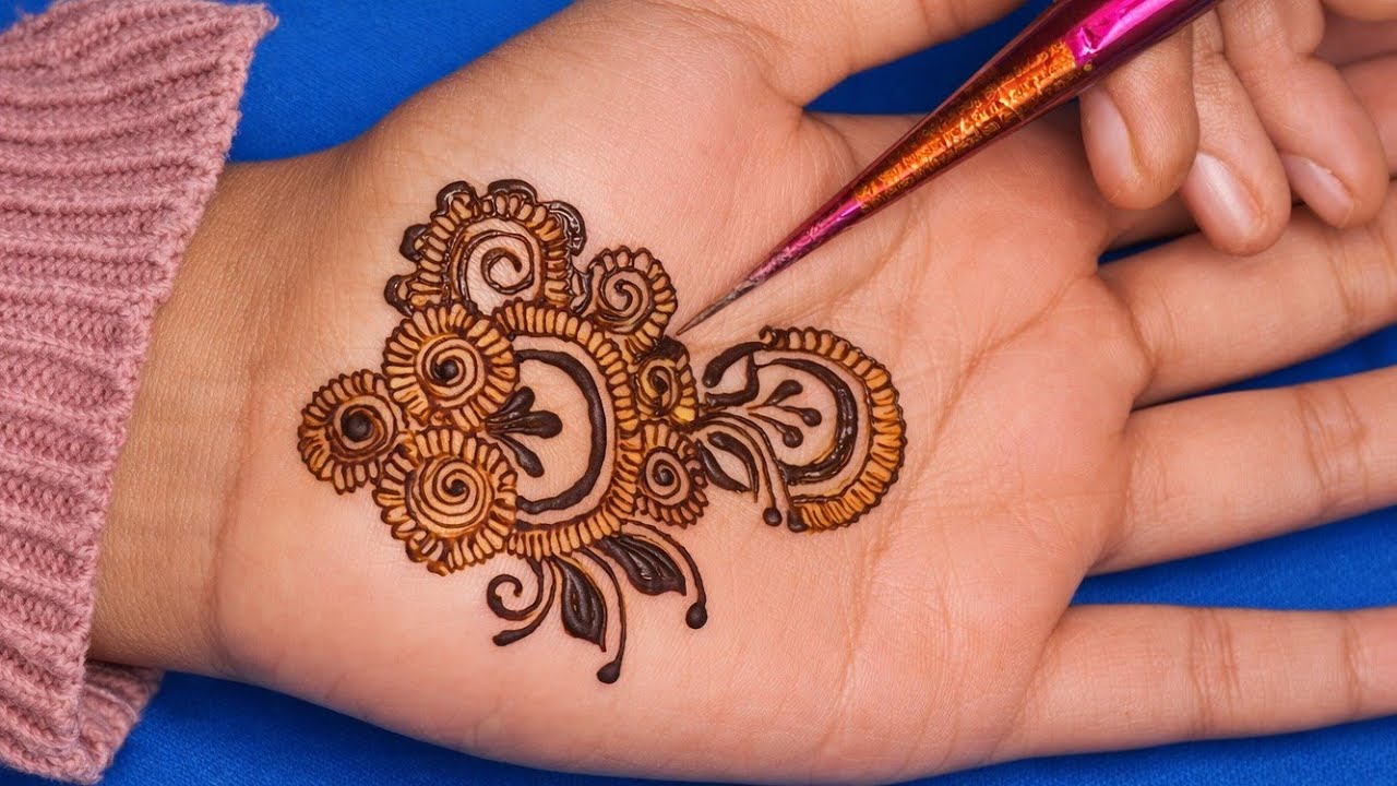 New easy and simple mehndi design #followformore 