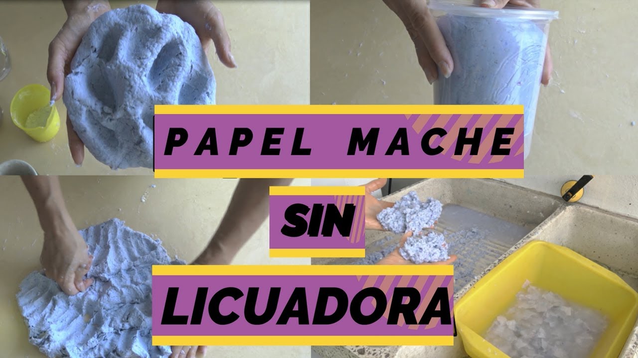 Como hacer papel mache 
