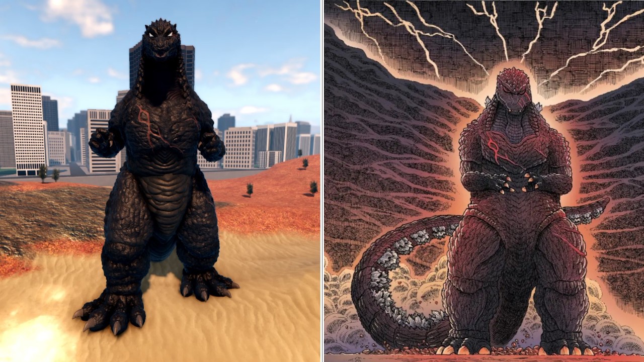 Godzilla In Hell Kaiju Alpha & Comic Comparison