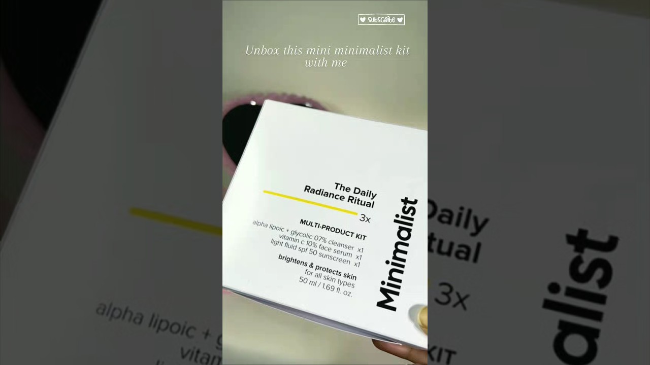 Minimalist skincare kit | facewash | vitamin c serum | sunscreen | free gift 🎁🧸