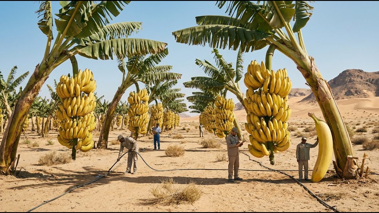 Unbelievable! They Tried Growing Bananas in the Desert – The Results Shocked Millions