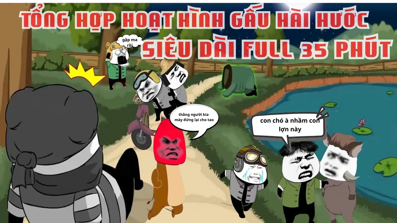 GẤU HÀI HƯỚC SIÊU DÀI: sinh nhật ông bô, gia đình dô zăn hóa |Tổng hợp hoạt hình gấu| #gauhaihuoc