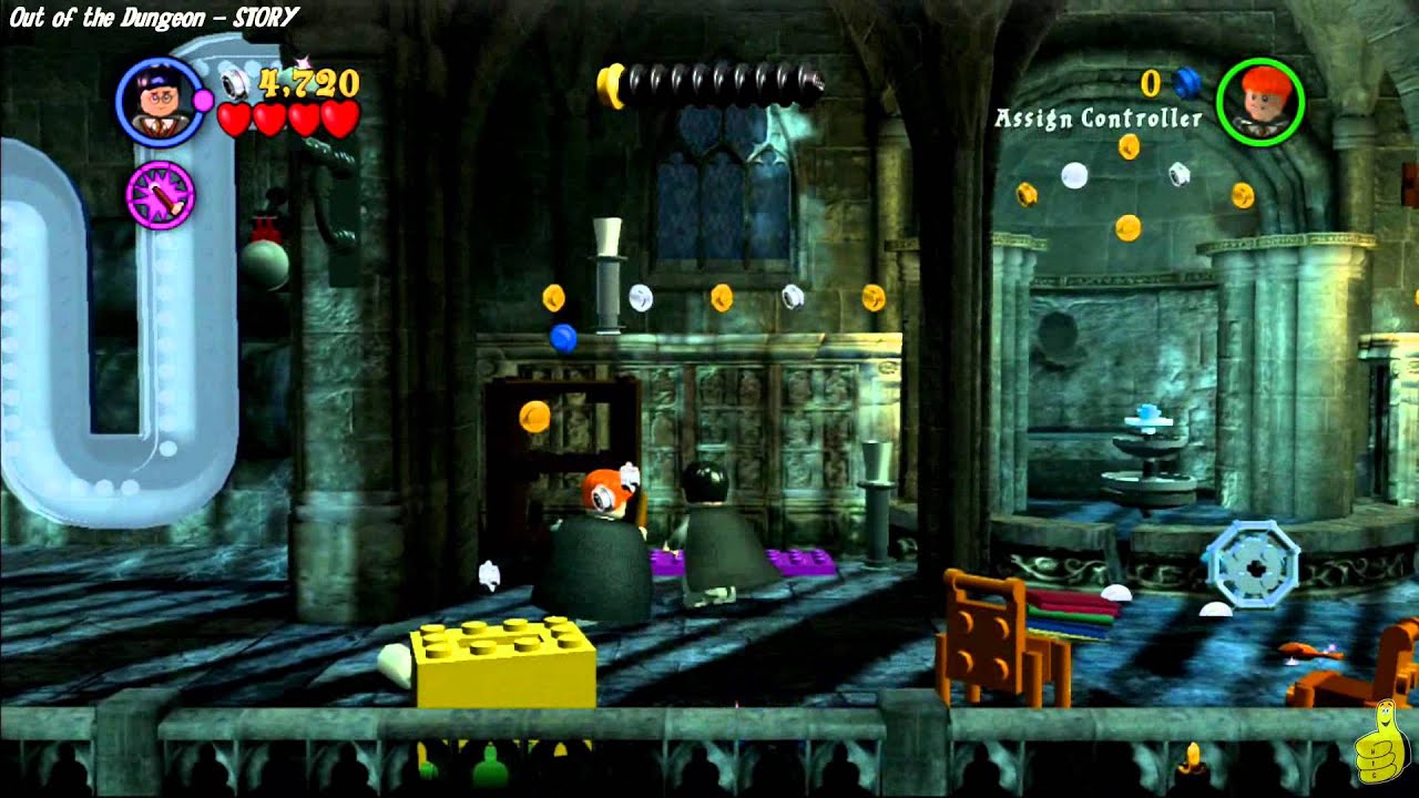 Lego Harry Potter Years1-4: Level 2 Out of the Dungeon STORY - HTG