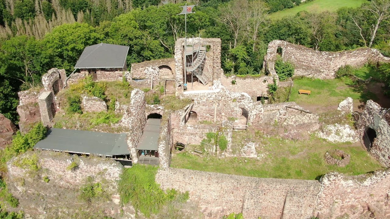 Burgruine Hohnstein bei Neustadt  Harz  12.8.2021   4k