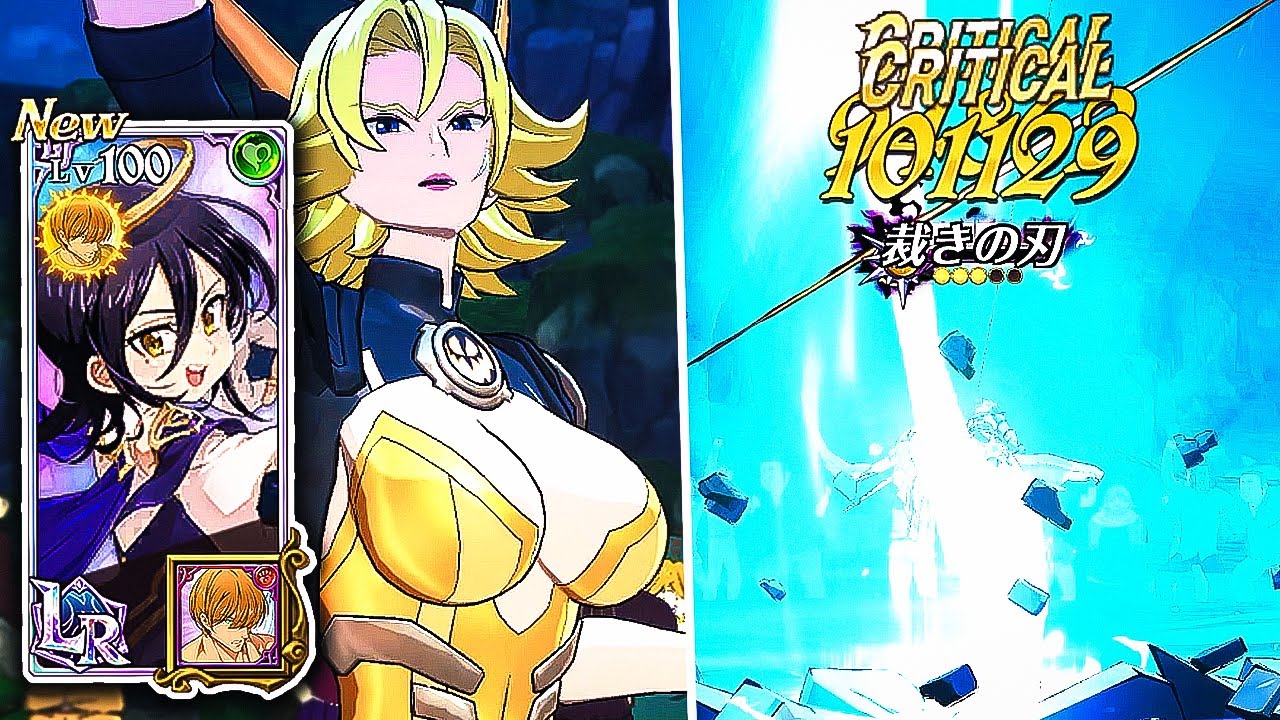 SUPER SHOCKING DAMAGE!! RAGNAROK THOR + LR MERLIN DOUBLE DPS COMBO!! [7DS: Grand Cross]