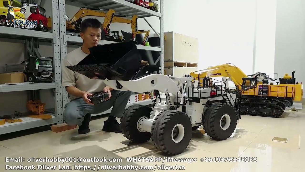 1/14 RC 2350 mining loader, 140kg, all functions and size details