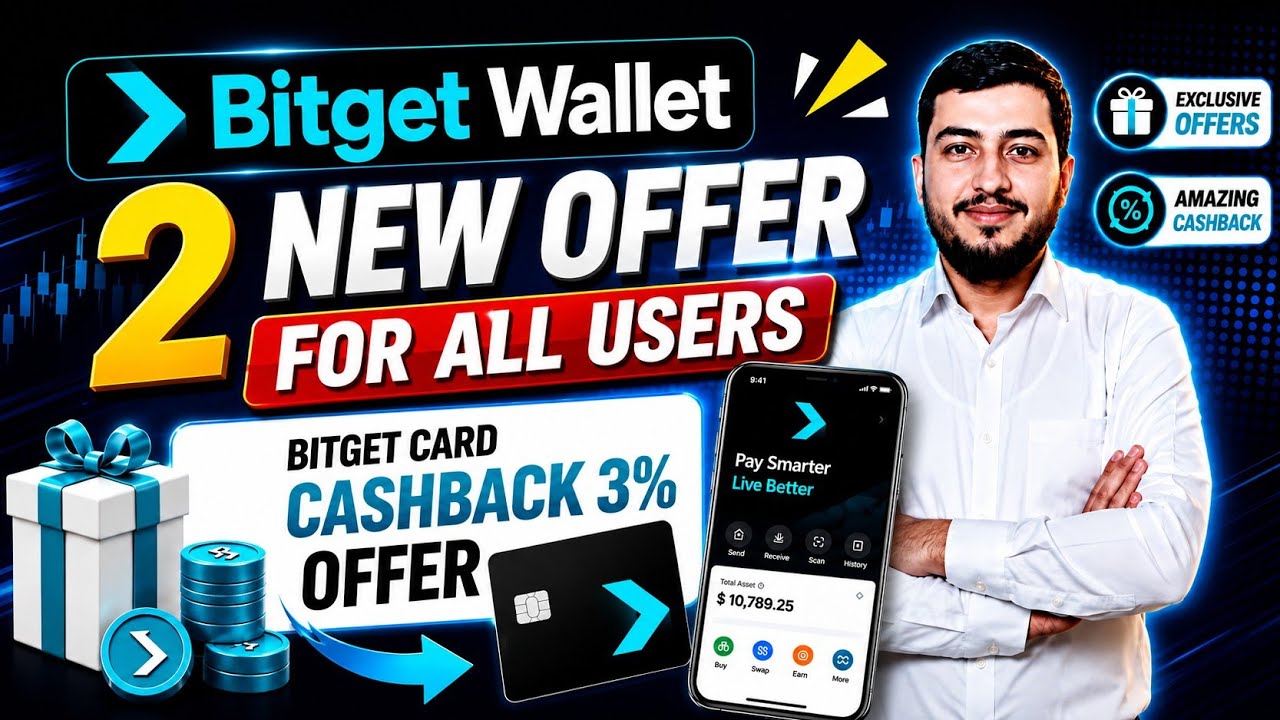 Bitget wallet 2 new offer for all users || Bitget Card cashback offer