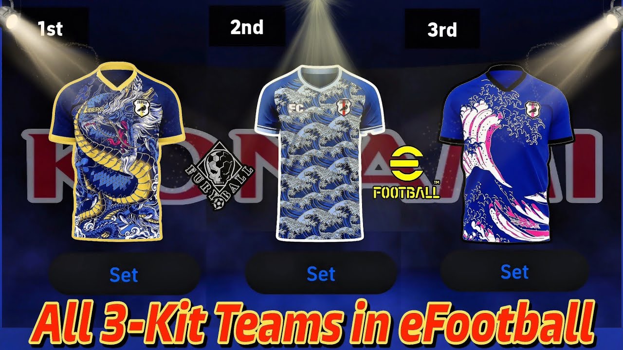 Все команды с тремя комплектами формы в eFootball 2026! 🔥👕