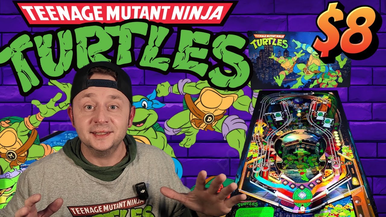 Лучший пинбол TMNT за 8 долларов от AtGames 4K Review