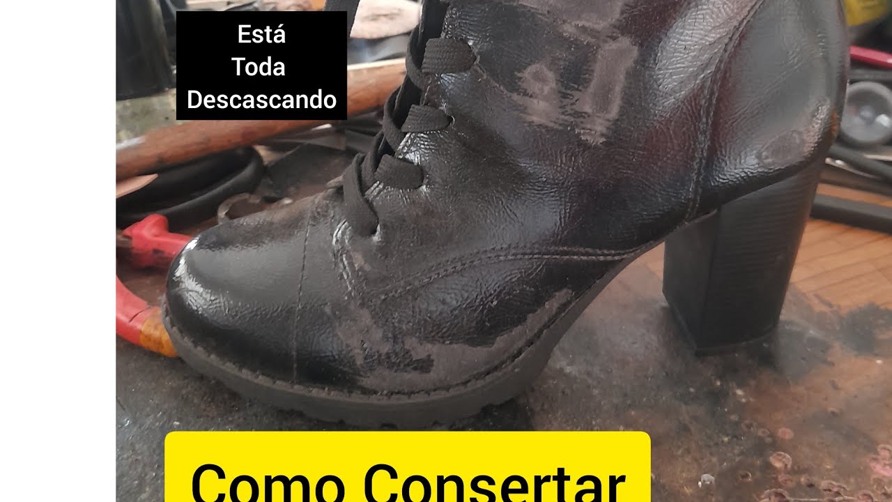sapato descascando por fora,como consertar