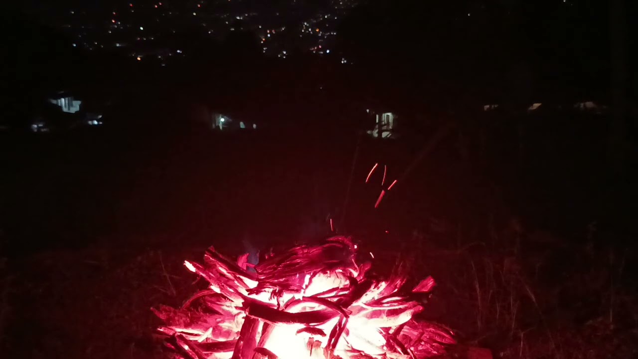 Campfire in The Mountain At Night - Original Sound