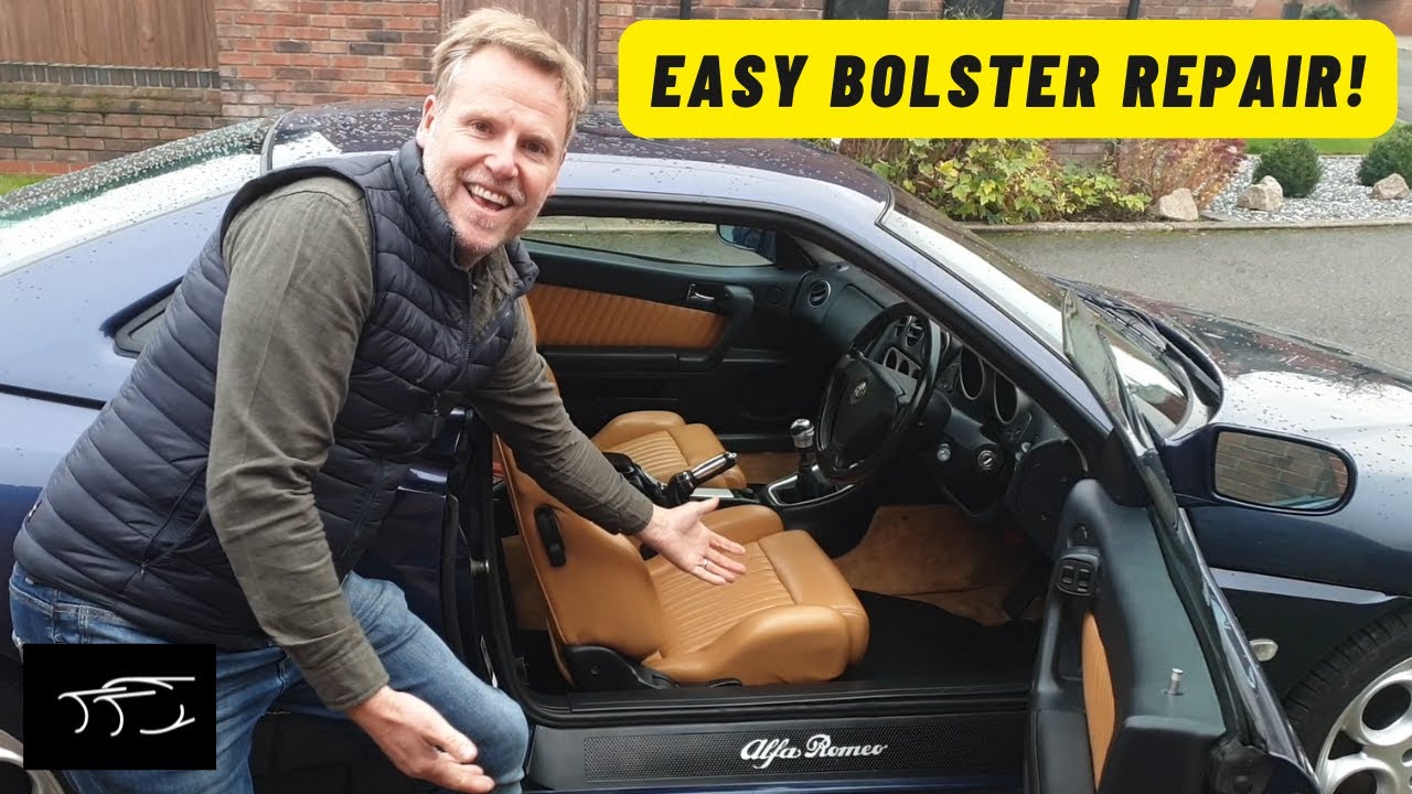 Bolster Quick Fix.... You CAN do this too!!!!!!  Alfa GTV / Spider