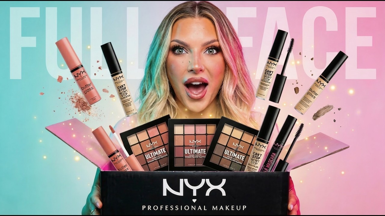 Я попробовала нанести на лицо полный набор косметики NYX… и была в шоке!