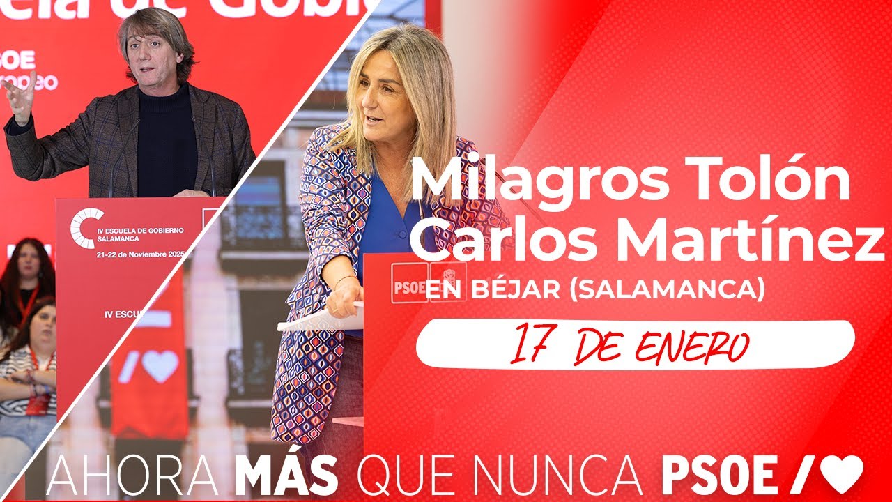 Milagros Tolón y Carlos Martínez en Béjar (Salamanca)