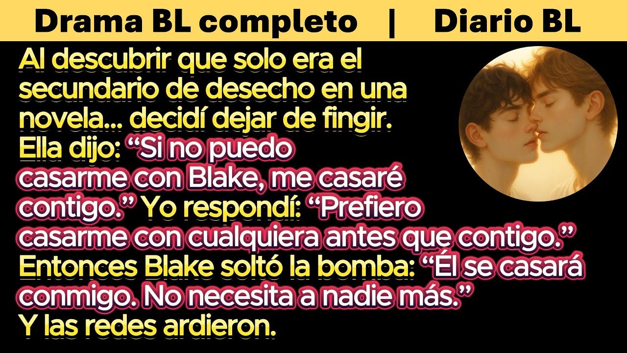 BL 🌈 Al descubrir que solo era el secundario de desecho en una novela… decidí dejar de fingir.