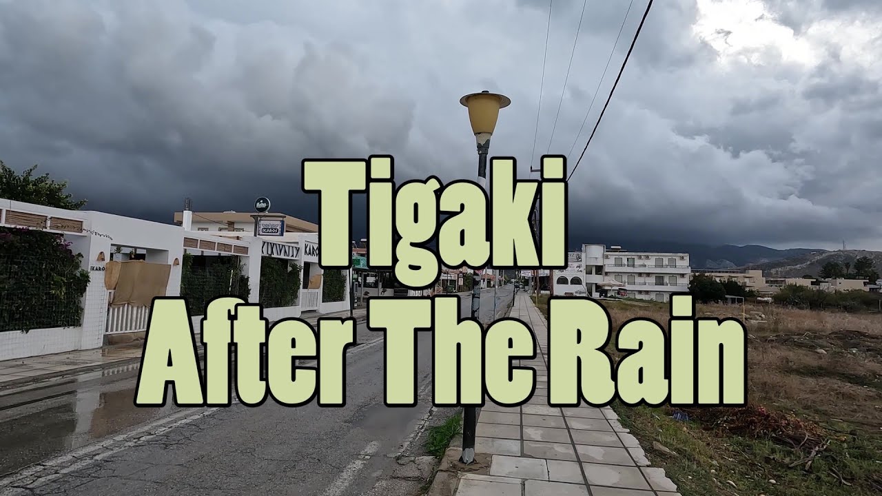 Tigaki, Kos After the Rain: A Peaceful 4K Walking Tour (2025)