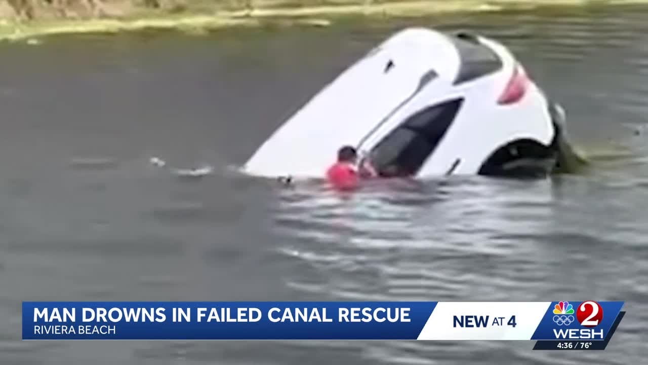 Florida man dies after car sinks amid water rescue | Report details failures