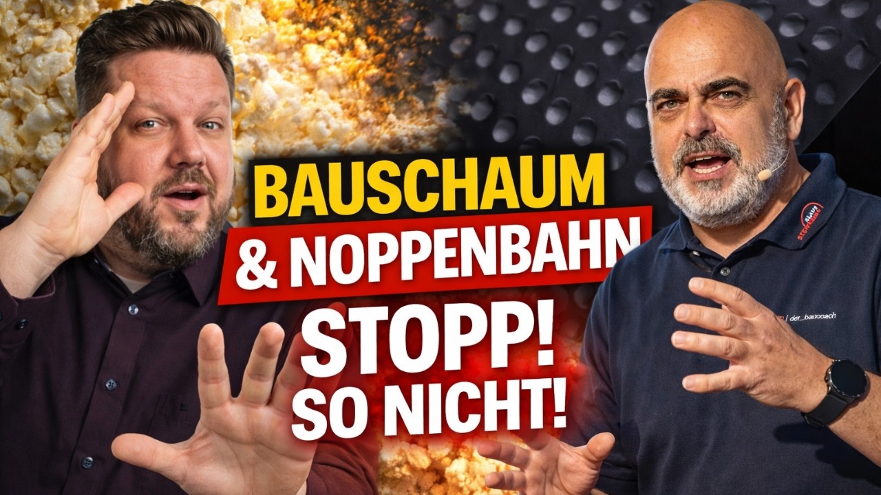 15 Jahre lang falsch verlegt? Bernd der Baucoach kl&auml;rt auf! NOPPENBAHN-L&Uuml;GE?
