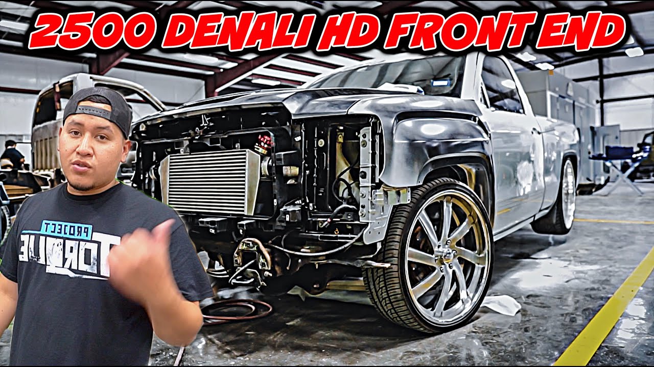 ПЕРЕОБОРУДОВАНИЕ ПЕРЕДНЕЙ ЧАСТИ GMC SIERRA 2014-2018!