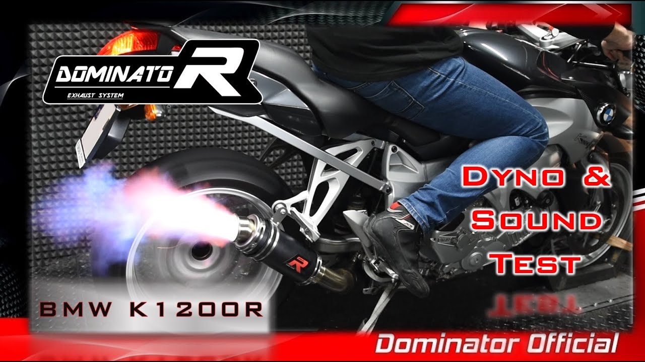 BMW K1200R 💥 Dyno test 🔥 Pure Sound 🔊  Dominator 🎧HQ Sound 🇵🇱⚡Exhaust Compilations