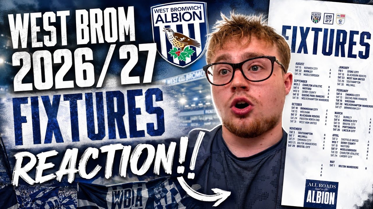 РЕАКЦИЯ на расписание матчей West Brom в Чемпионшипе 2026/27! 😱 Тяжелое начало?