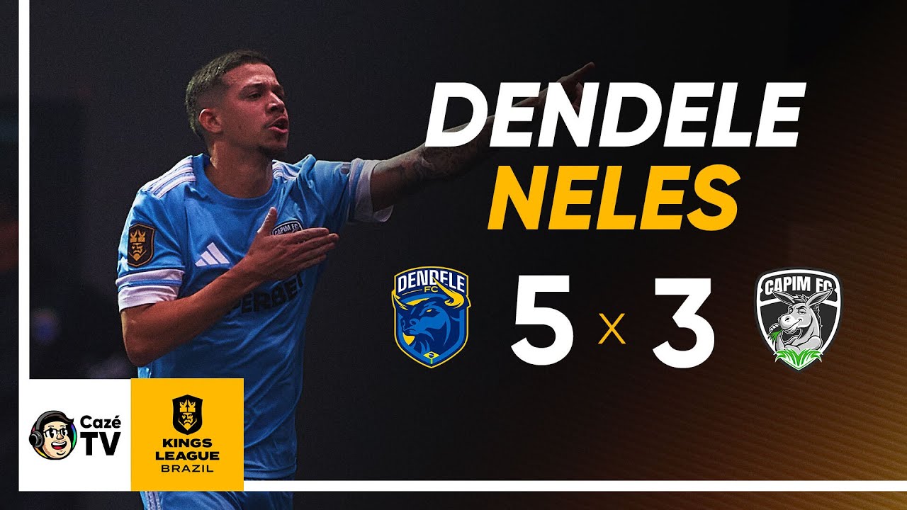 MELHORES MOMENTOS: KINGS LEAGUE BRASIL | DENDELE 5 X 3 CAPIM | 3ª RODADA