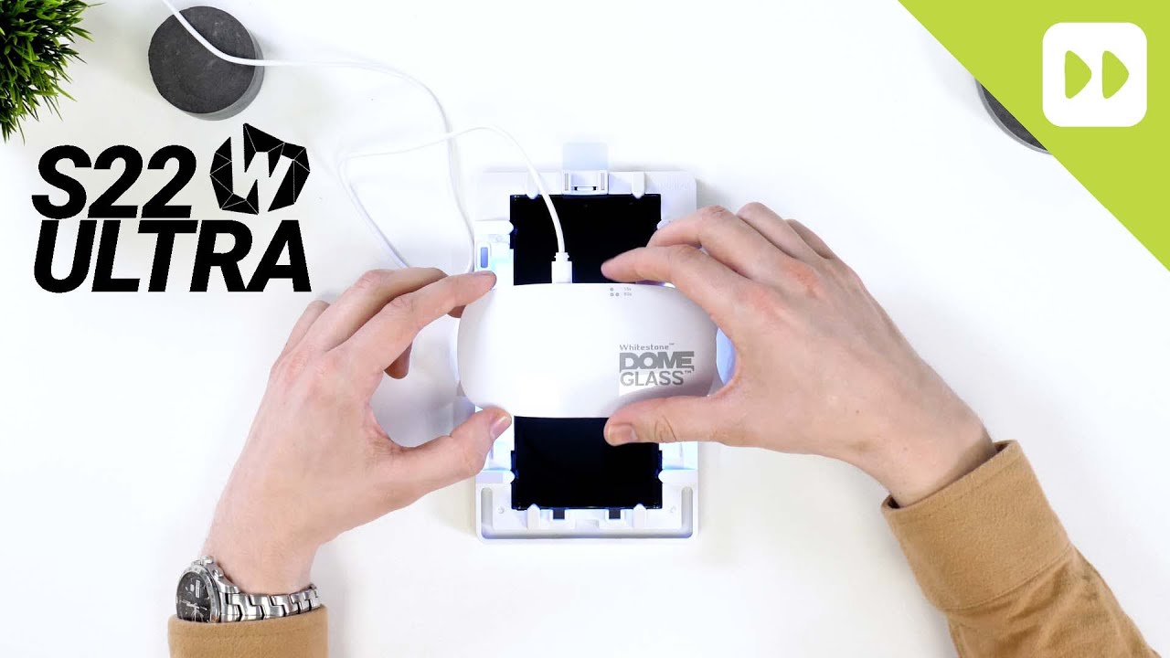 Samsung Galaxy S22 Ultra: How to apply the Whitestone dome glass screen protector