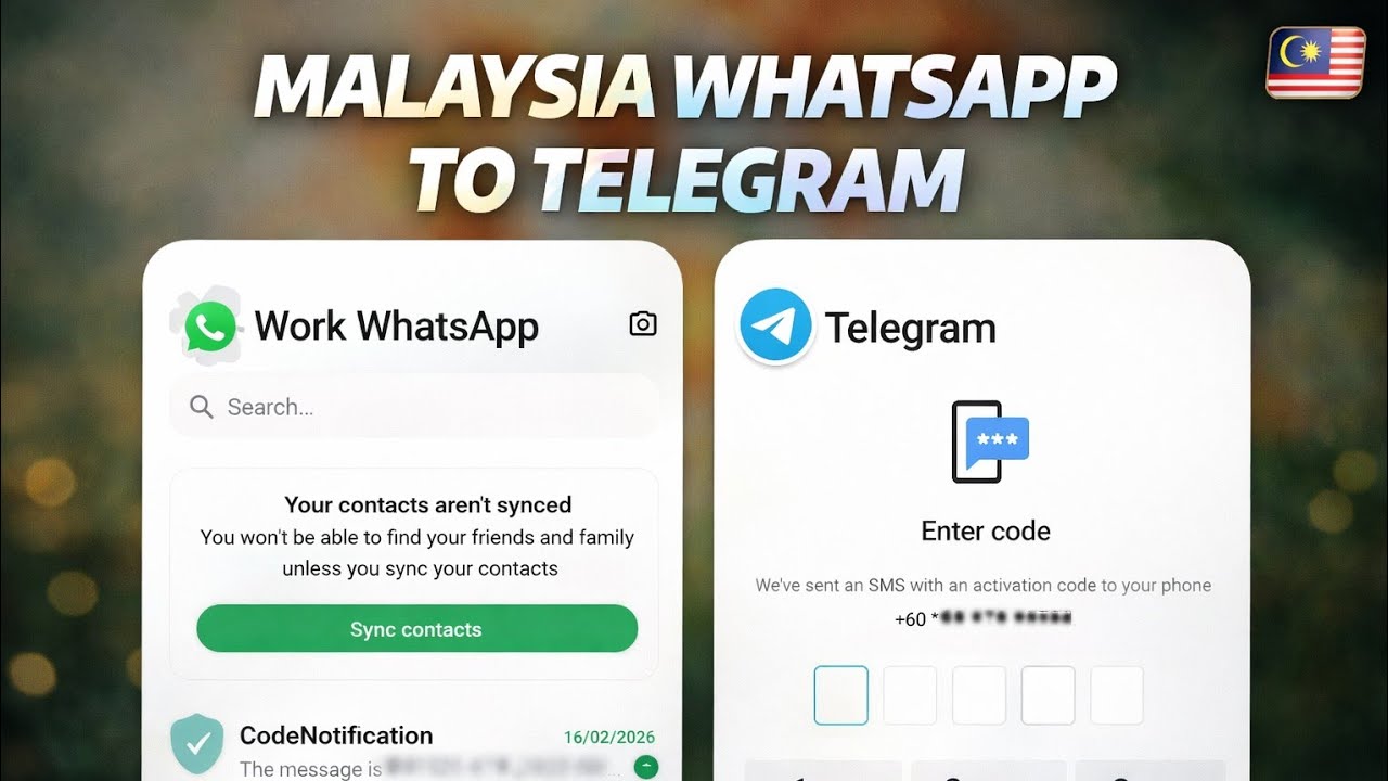 WhatsApp To Telegram method | Malaysia WhatsApp Method 100 % working!