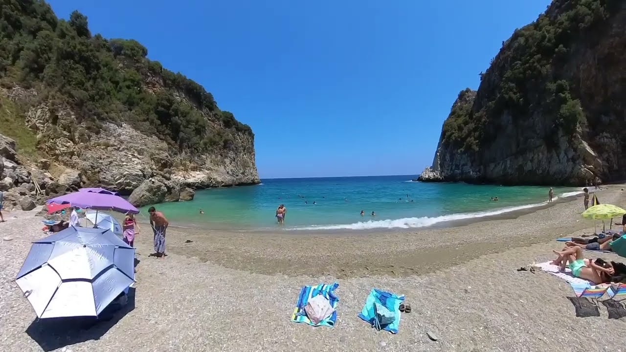 Downhill to Fakistra Beach, East Pelion, Greece 2024