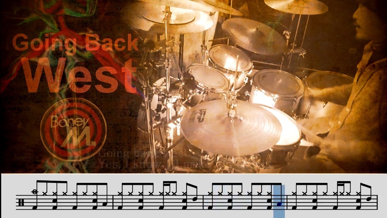 Boney M - Going Back West / drumcover  / drumsheetmusic / 보니엠 / 취미드럼 / 드럼악보