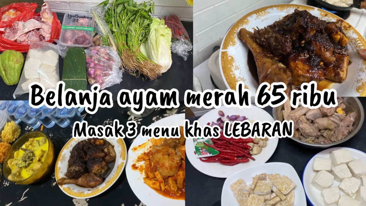 Belanja 65 ribu masak 3 menu khas lebaran