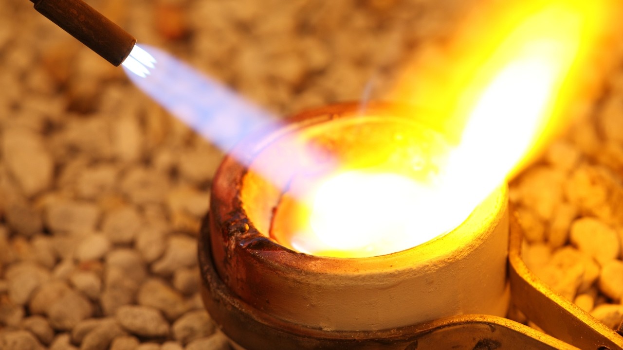 Making A Gold Bar From Old Jewelry At Home