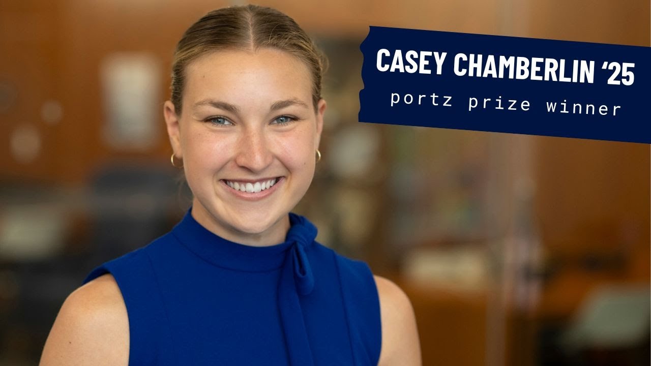 A Chat with Portz Prize Winner Casey Chamberlin '25