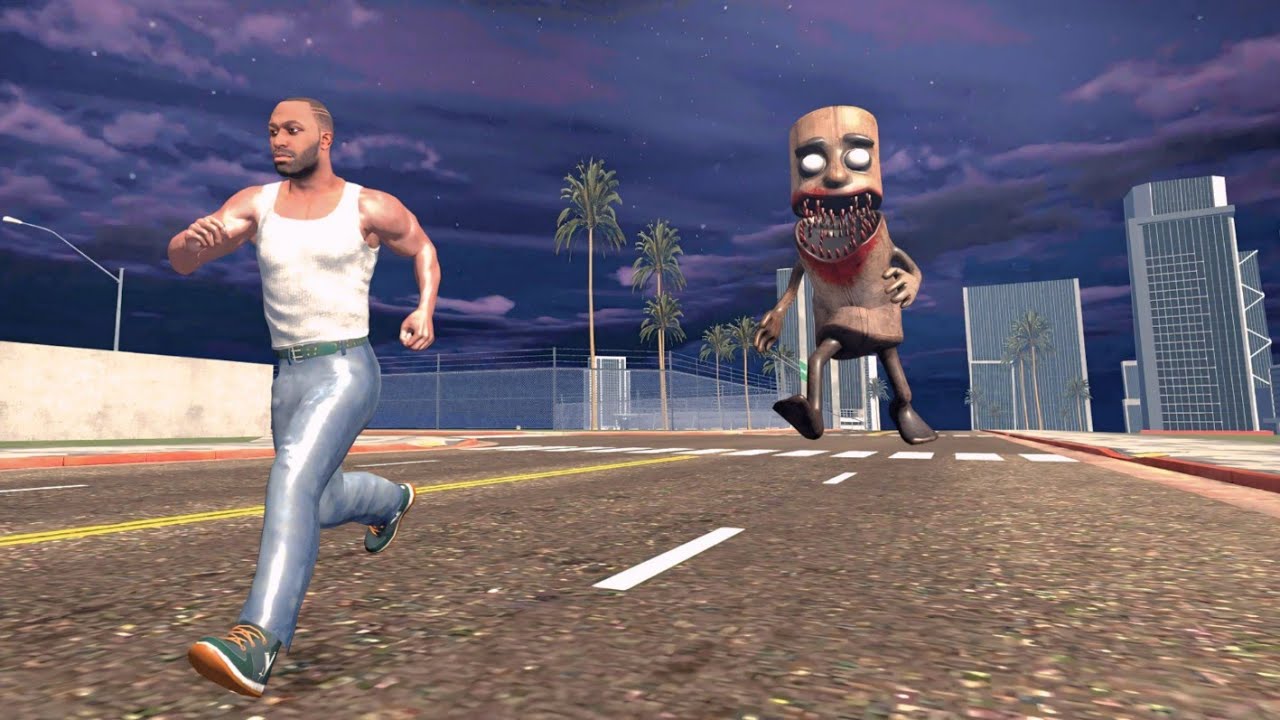 Franklin Fight Zombie Tung Tung Sahur In INDIAN BIKES DRIVING 3D