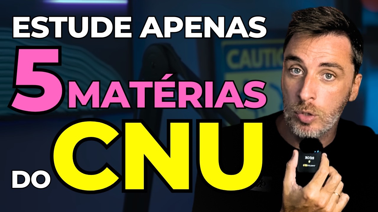 CNU 2025: Como ESTUDAR E REVISAR as 5 MATÉRIAS do BLOCO 9 em 45 DIAS (NÍVEL MÉDIO e + FÁCIL)
