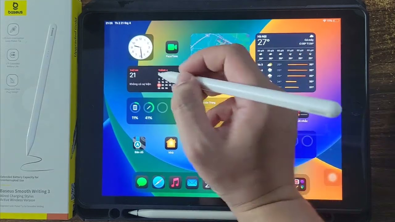 Hướng dẫn cài đặt và sử dụng Bút Baseus PS052 với app Baseus 32 tính năng