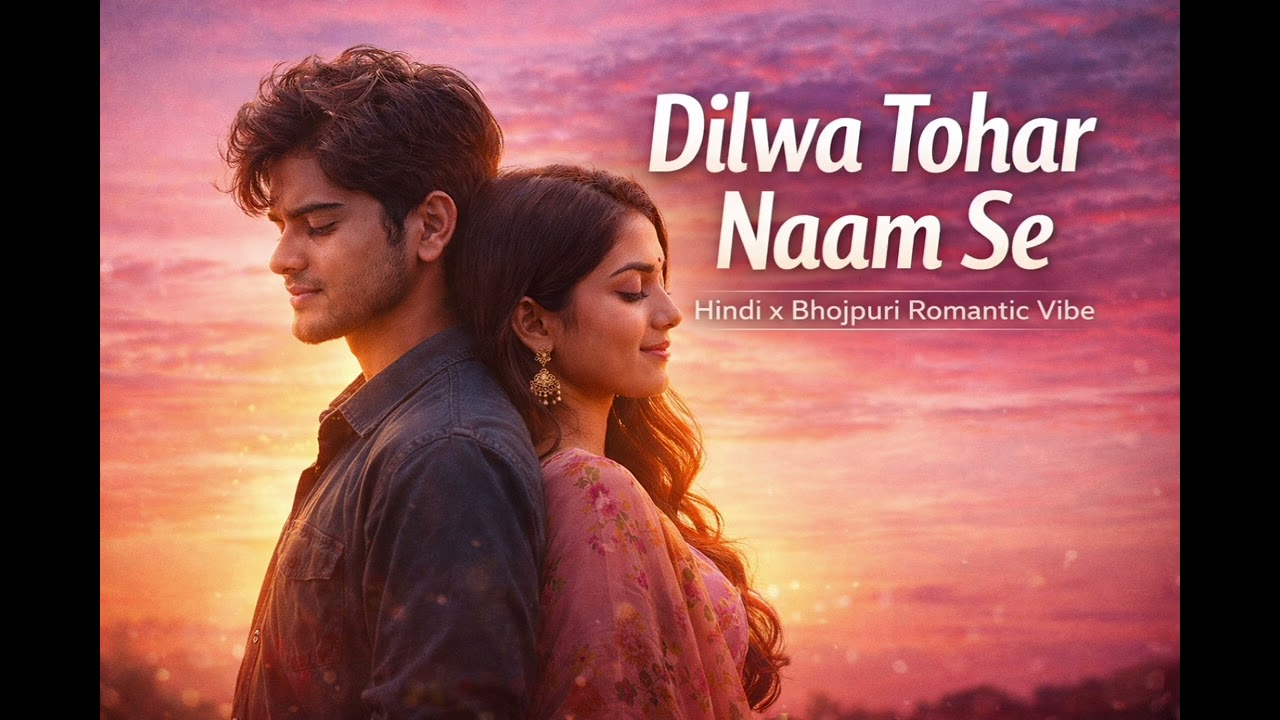 Dilwa Tohar Naam Se. Hindi + Bhojpuri mix romantic  vibe wala song 🎵🎵  feel fresh, catchy aur thoda