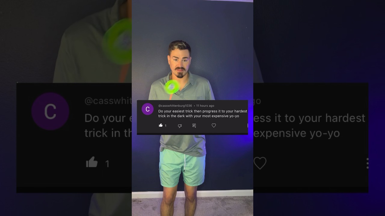 Easiest Offstring Yoyo Trick to Hardest in the DARK?!