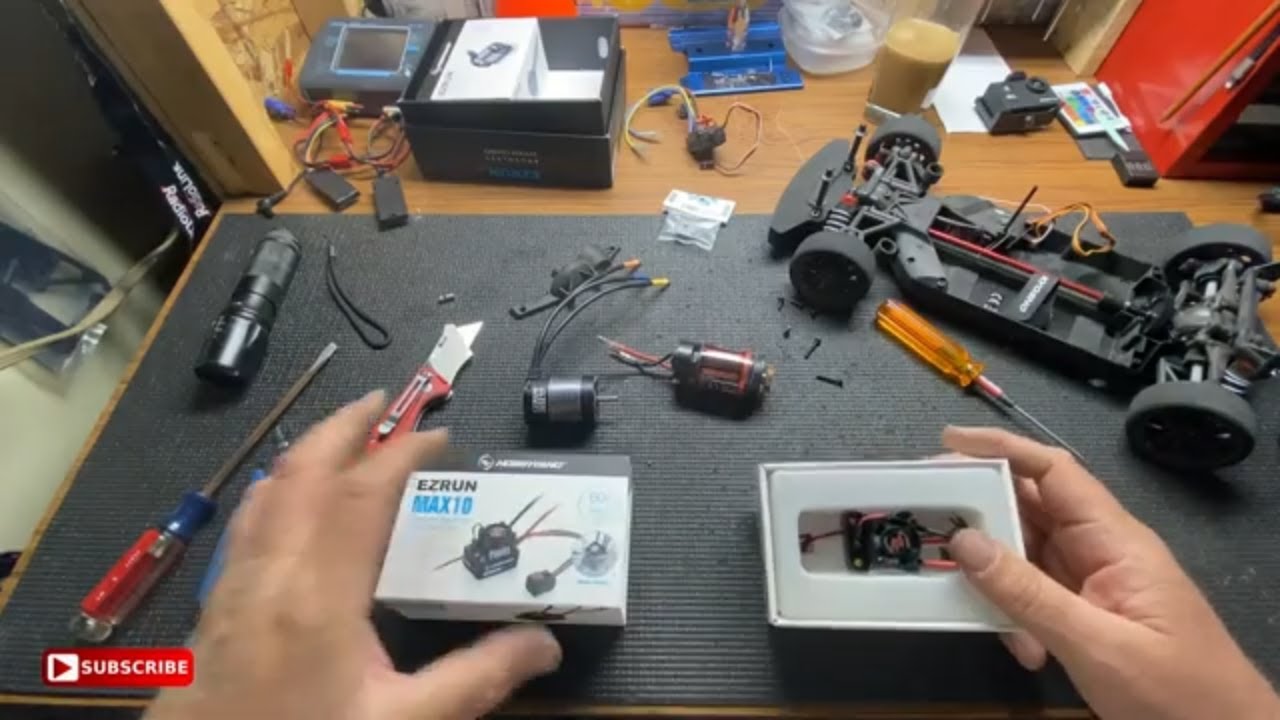 Install Hobbywing Max 10 into Kyosho Fazer MK2