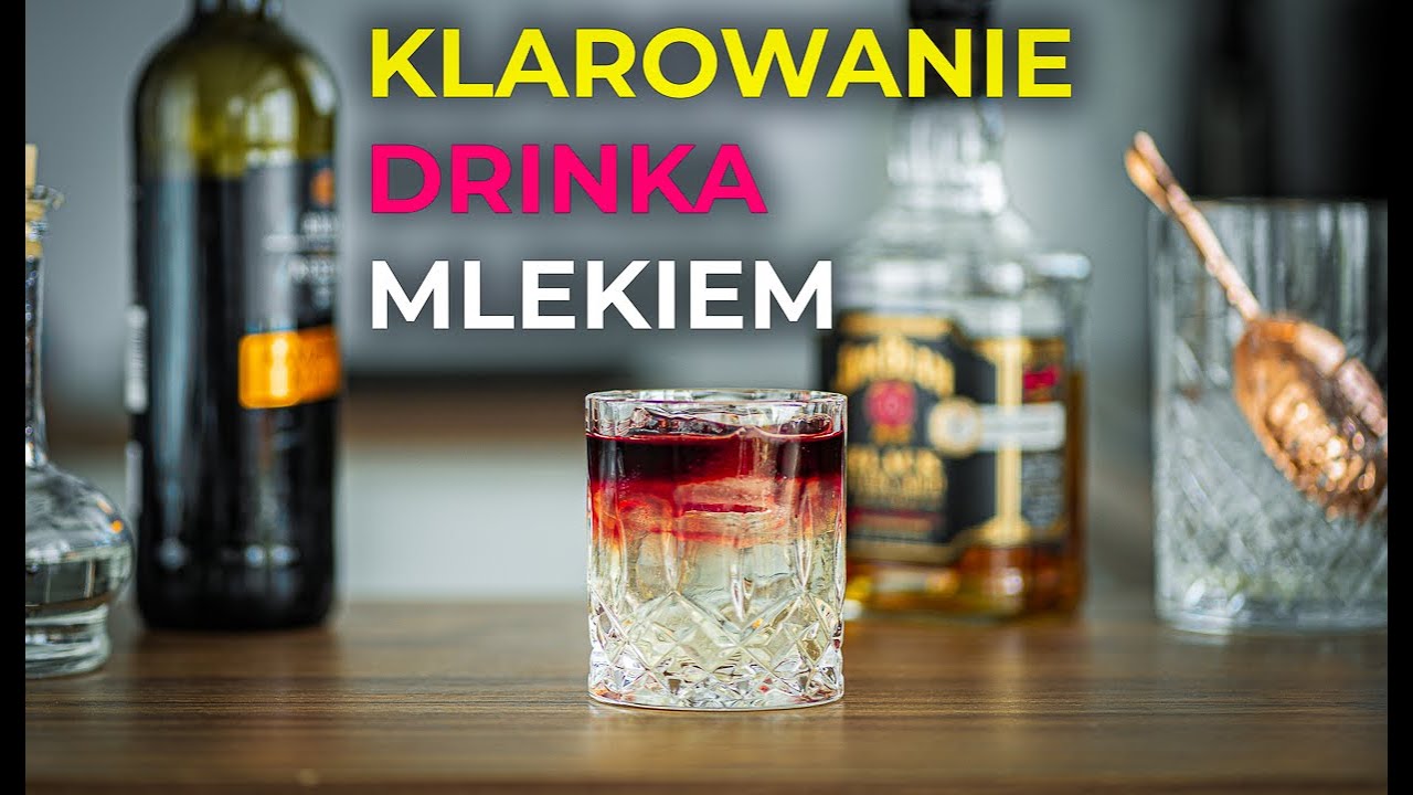 Klarowanie drink&oacute;w mlekiem - na przykładzie New York Sour