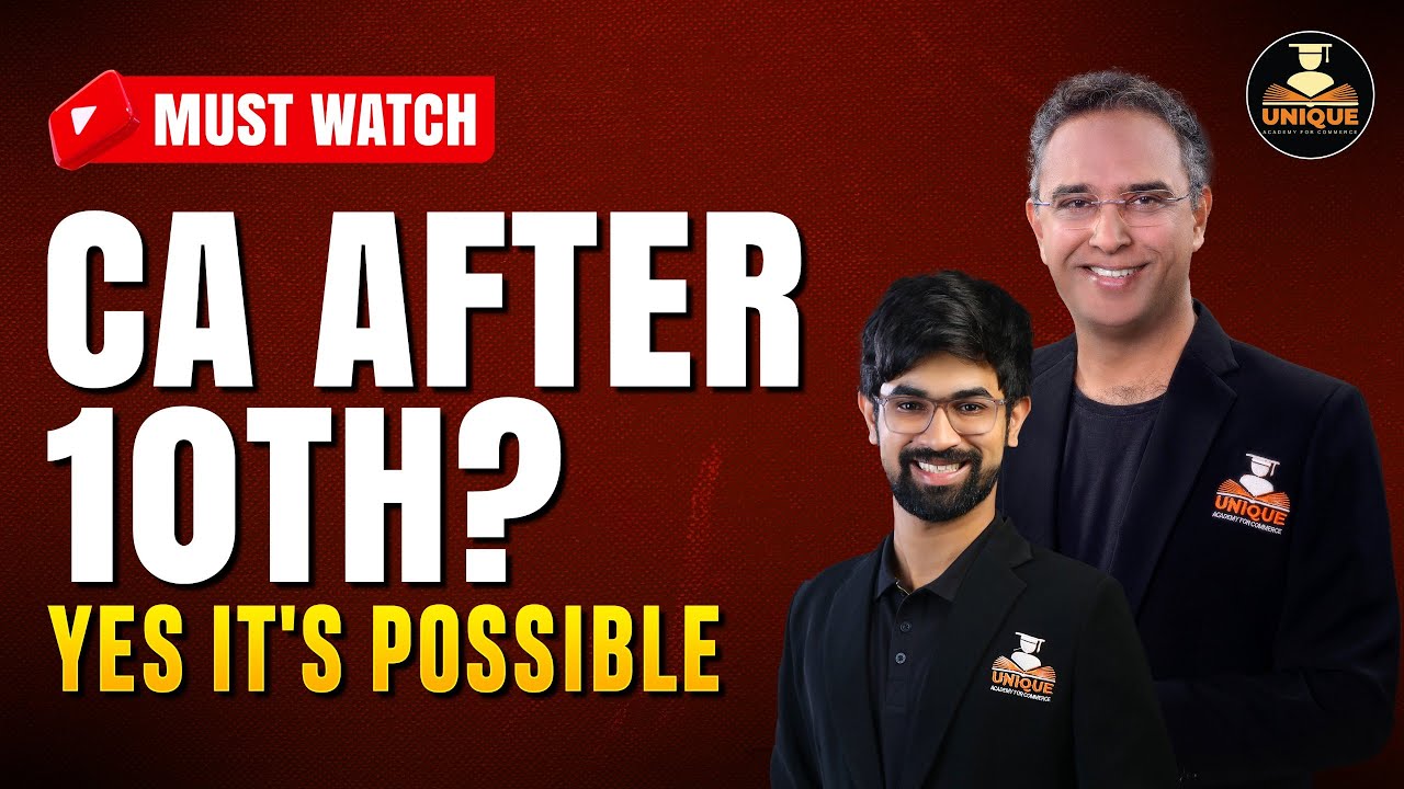 Start Your CA Journey Right After 10th | Full Roadmap to Success