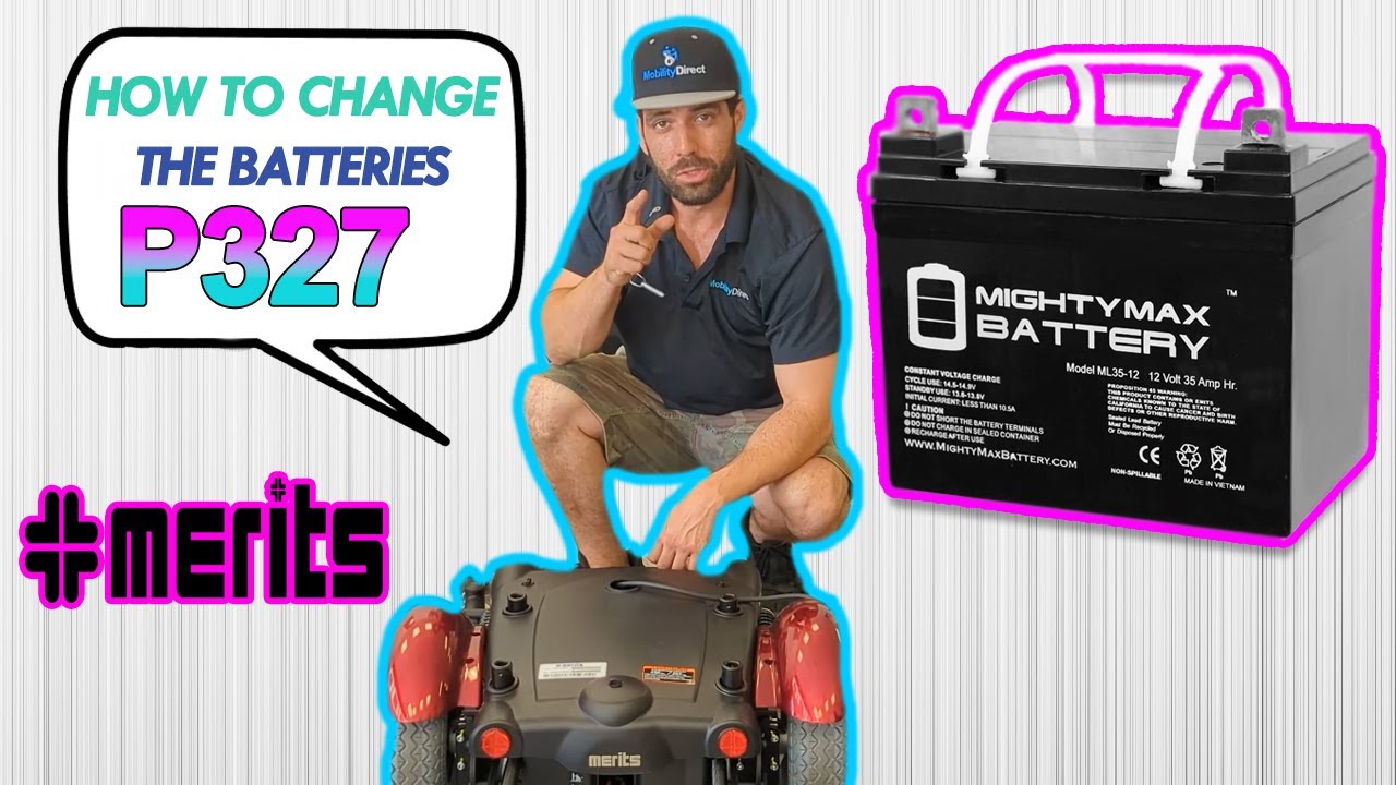 😷 Merits Vision Super P327 Power Wheelchair Height Adjust & Battery Change Tutorial