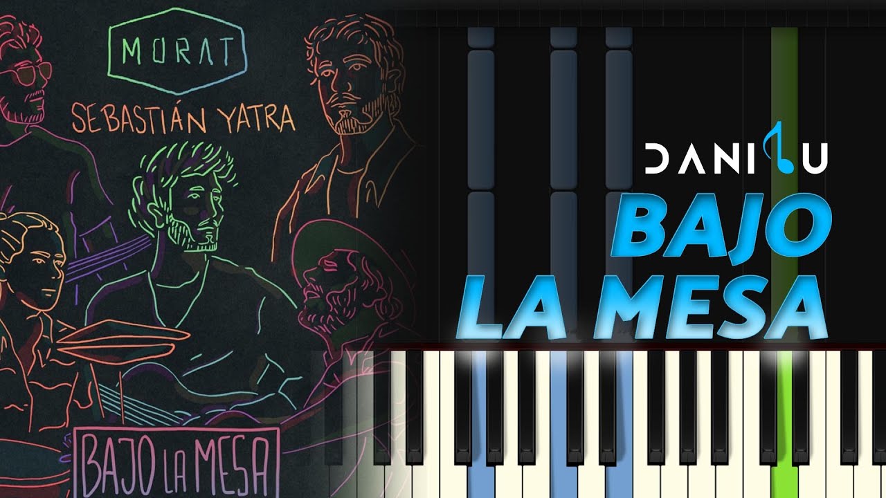 Bajo La Mesa | Morat, Sebastián Yatra | Piano Tutorial + Partitura