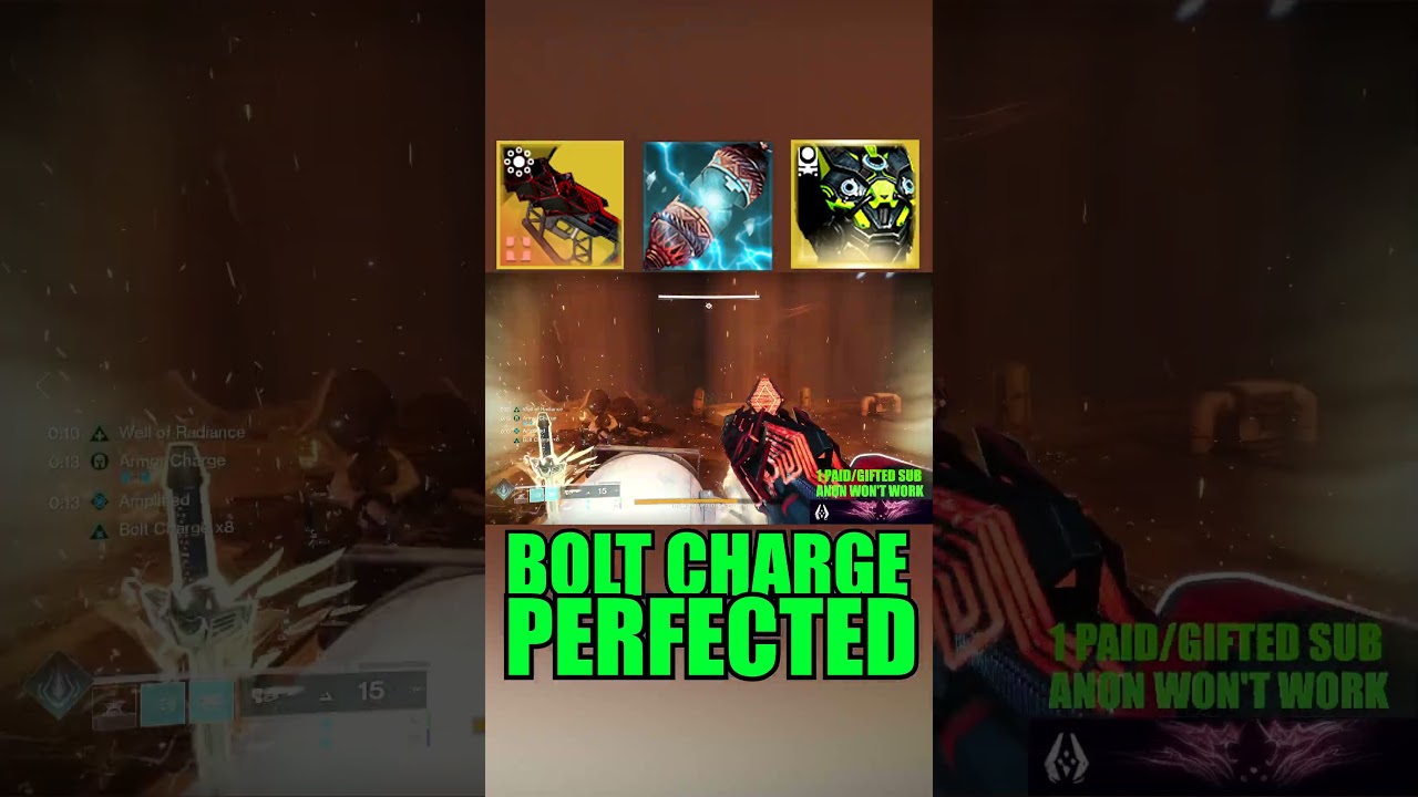 The PERFECT Arc Titan Bolt Charge Build... Destiny 2